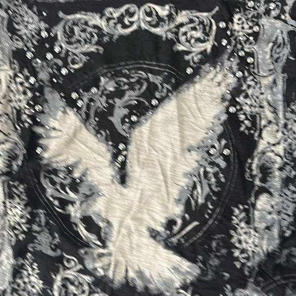 Rock & Republic studded graphic shirt size xs worn once! - Picture 2 of 5